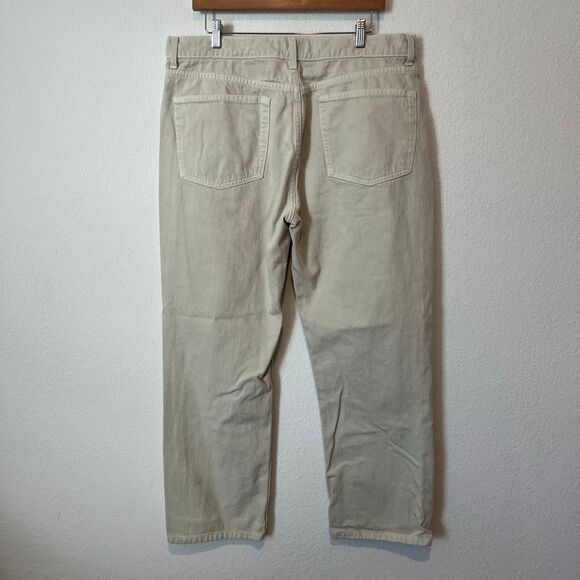 Esby Apparel Beige Harris 5-Pocket Casual Cotton Chino Pants Men's Size 32 - Picture 3 of 6